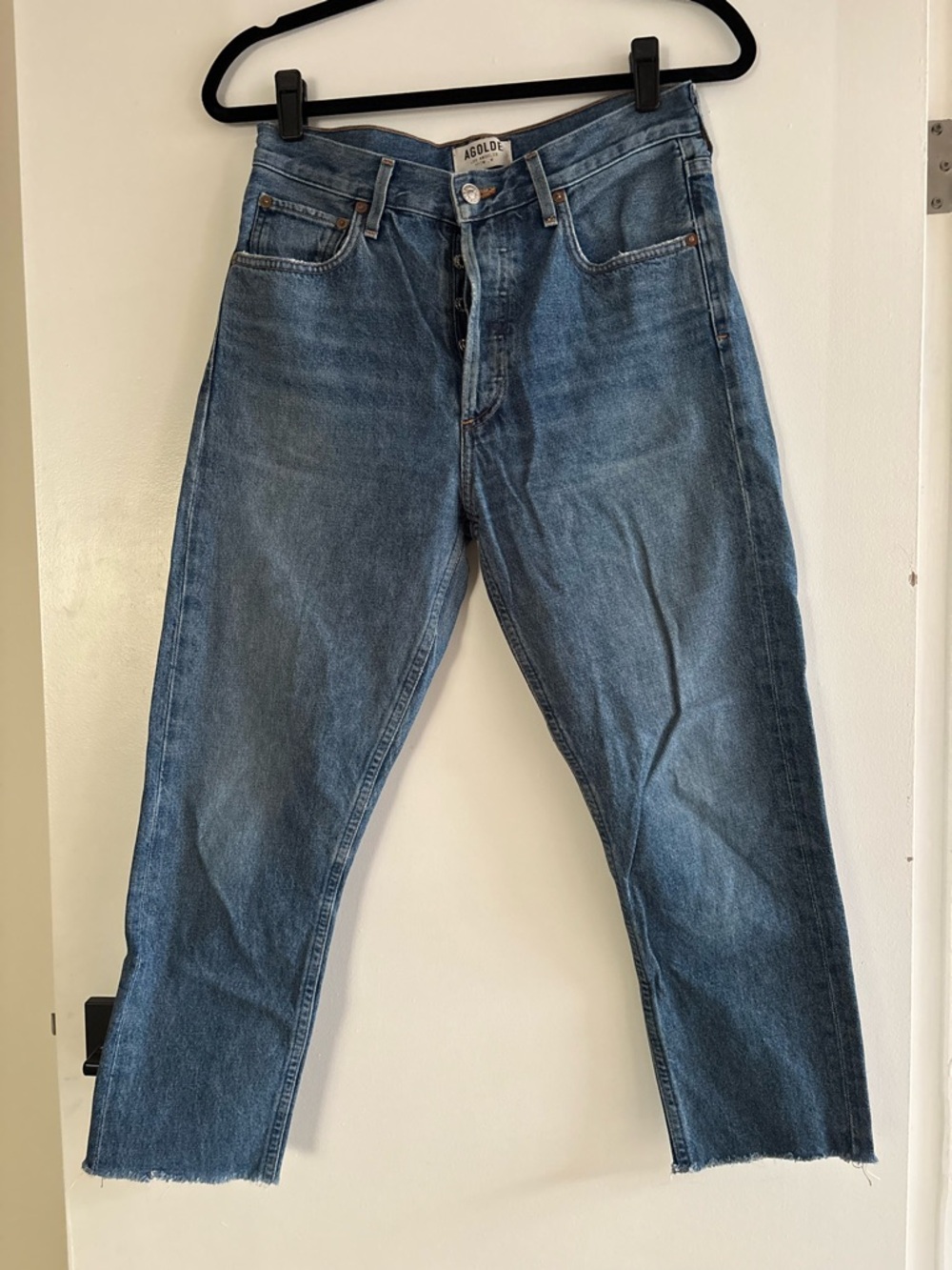 Agolde High-Rise Straight Leg Jeans - Picture 2 of 5
